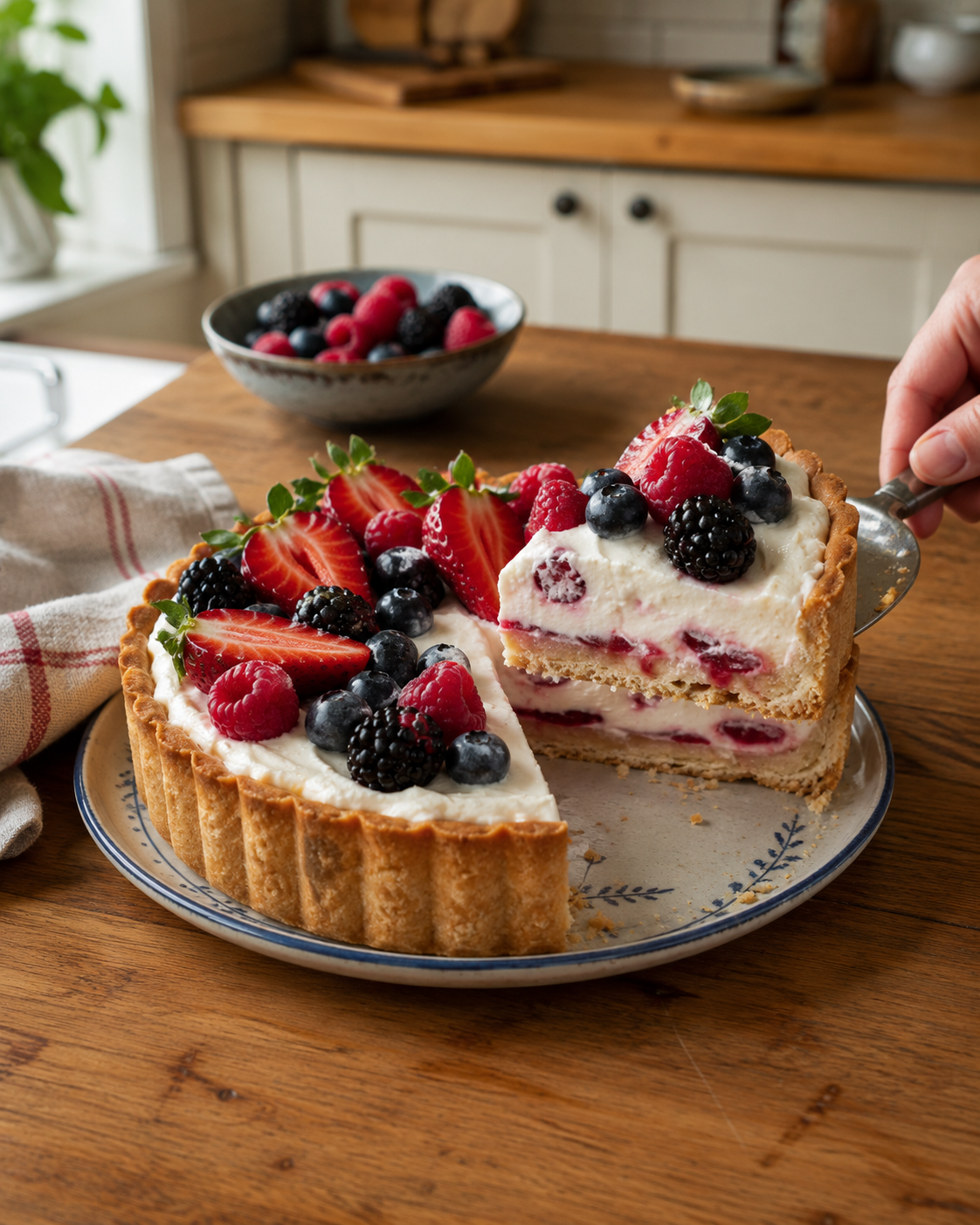 Tarta de frutos rojos