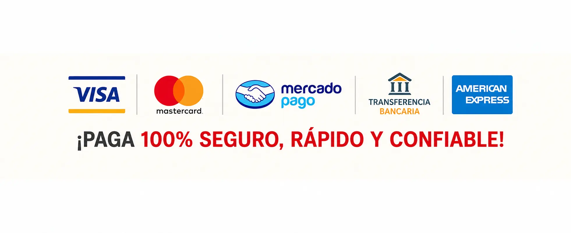 Métodos de pago seguros